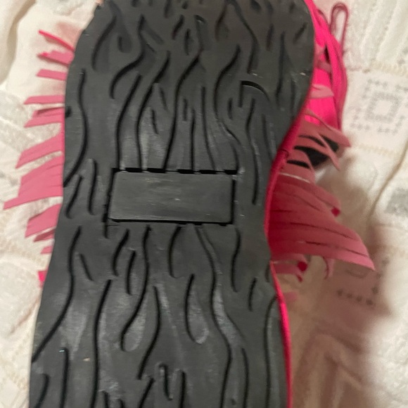 Demonia pink fringe tassel platform boots size 6 - Picture 7 of 8